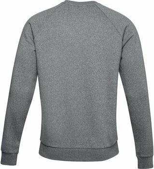 Fitness-sweatshirt Under Armour UA Rival Fleece Crew Pitch Gray Light Heather/Onyx White 2XL Fitness-sweatshirt - 2