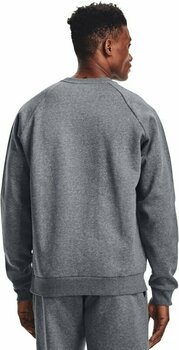 Fitness-sweatshirt Under Armour UA Rival Fleece Crew Pitch Gray Light Heather/Onyx White 2XL Fitness-sweatshirt - 4