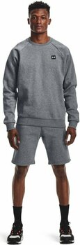 Fitness Sweatshirt Under Armour UA Rival Fleece Crew Pitch Gray Light Heather/Onyx White 2XL Fitness Sweatshirt - 7