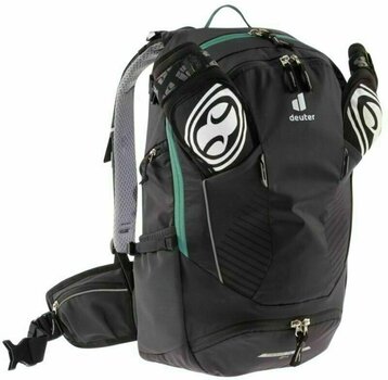 Cycling backpack and accessories Deuter Trans Alpine 24 Black/Turquoise Backpack - 8