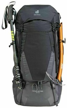 Outdoor Backpack Deuter Futura Air Trek 50+10 Black/Graphite Outdoor Backpack - 7