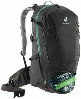 Cycling backpack and accessories Deuter Trans Alpine 30 Black/Turquoise Backpack - 4