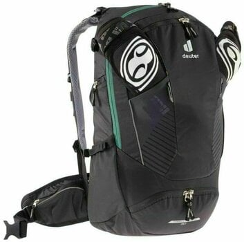 Cycling backpack and accessories Deuter Trans Alpine 30 Black/Turquoise Backpack - 8