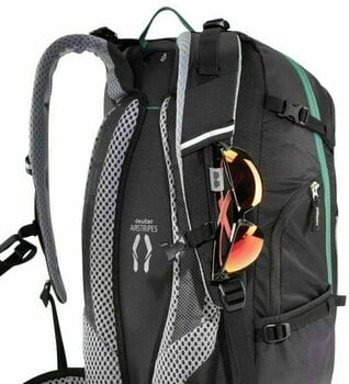 Cycling backpack and accessories Deuter Trans Alpine 30 Black/Turquoise Backpack - 10