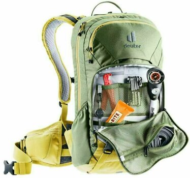 Cycling backpack and accessories Deuter Attack 16 Khaki/Turmeric Backpack - 4
