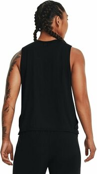 Fitness shirt Under Armour UA HydraFuse 2-in-1 Black/White/Black XS Fitness shirt - 4