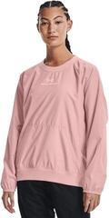 Hanorac pentru fitness Under Armour UA Rush Woven Crew Retro Pink/White - 4