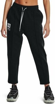 Fitness kalhoty Under Armour Summit Knit Black/White/Black XL Fitness kalhoty - 5