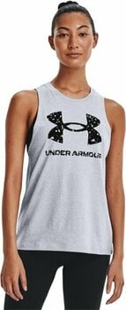 Fitness T-Shirt Under Armour Live Sportstyle Graphic Mod Gray Light Heather/Black M Fitness T-Shirt - 3
