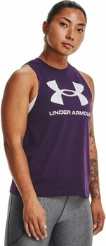 Fitness shirt Under Armour Live Sportstyle Graphic Purple Switch/White M Fitness shirt - 3