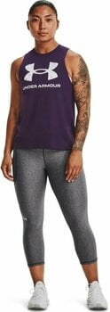 Fitness shirt Under Armour Live Sportstyle Graphic Purple Switch/White M Fitness shirt - 6