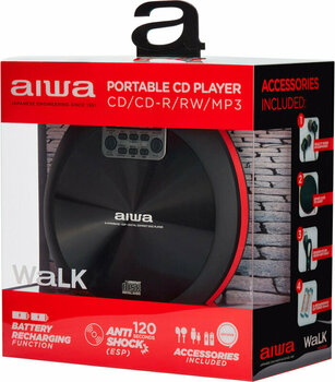 Kompakter Musik-Player Aiwa PCD-810 CD-Spieler Red - 12
