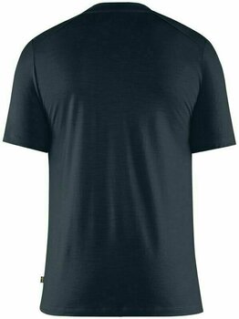 Friluftsliv T-shirt Fjällräven Abisko Wool SS Dark Navy XL T-shirt - 2