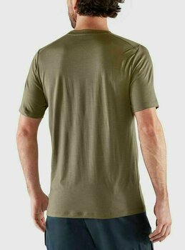 Outdoor T-Shirt Fjällräven Abisko Wool SS Light Olive XL T-Shirt - 5