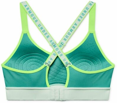 Under Armour Women's Mid Sports Bra Neptune / Quirky Lime