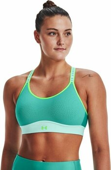 Under Armour Womens Armour Mid Sports Bra - Neptune Green