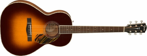 Elektro-akoestische gitaar Fender PS-220E Parlor OV 3-Tone Sunburst - 3