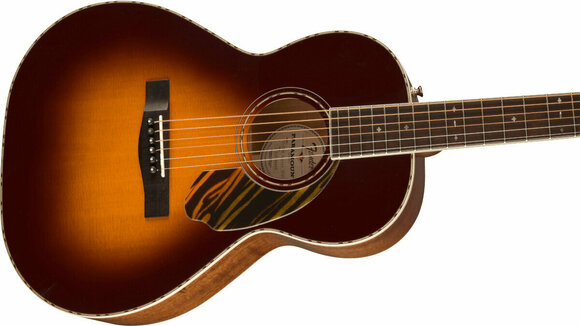 Electro-acoustic guitar Fender PS-220E Parlor OV 3-Tone Sunburst - 4