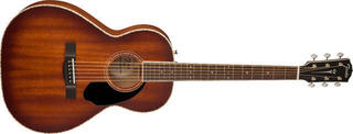 Elektroakustická kytara Fender PS-220E Parlor OV All MAH Aged Cognac Burst Elektroakustická kytara - 2