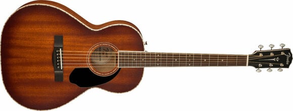 Elektroakusztikus gitár Fender PS-220E Parlor OV All MAH Aged Cognac Burst - 3