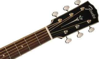 Elektroakustická kytara Fender PS-220E Parlor OV All MAH Aged Cognac Burst Elektroakustická kytara - 4