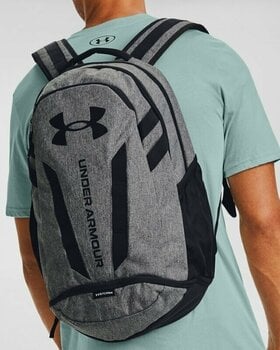 Lifestyle Backpack / Bag Under Armour Hustle 5.0 Grey/Black 29 L Backpack - 11
