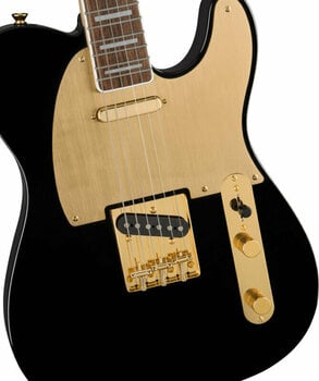 Elektrische gitaar Fender Squier 40th Anniversary Telecaster Gold Edition LRL Black Elektrische gitaar - 3