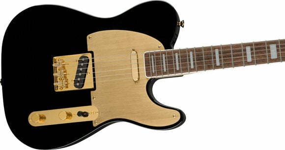 Elektrische gitaar Fender Squier 40th Anniversary Telecaster Gold Edition LRL Black Elektrische gitaar - 4