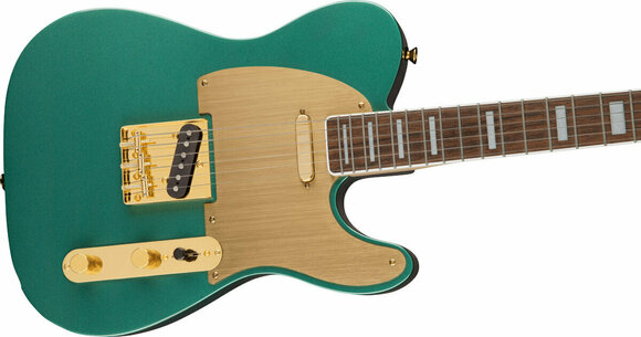 Elektrische gitaar Fender Squier 40th Anniversary Telecaster Gold Edition LRL Sherwood Green Elektrische gitaar - 4