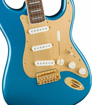 Electric guitar Fender Squier 40th Anniversary Stratocaster Gold Edition LRL Lake Placid Blue - 3
