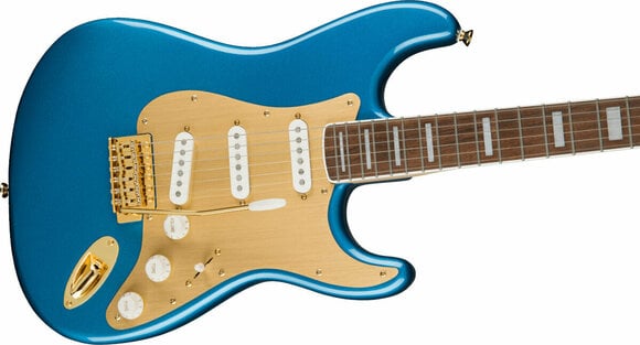 E-Gitarre Fender Squier 40th Anniversary Stratocaster Gold Edition LRL Lake Placid Blue - 4