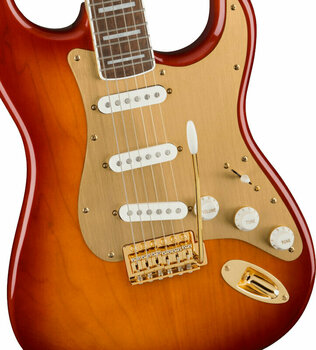 Electric guitar Fender Squier 40th Anniversary Stratocaster Gold Edition LRL Sienna Sunburst - 3