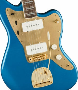 Electric guitar Fender Squier 40th Anniversary Jazzmaster Gold Edition LRL Lake Placid Blue - 3