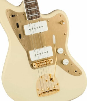 Електрическа китара Fender Squier 40th Anniversary Jazzmaster Gold Edition LRL Olympic White Електрическа китара - 3
