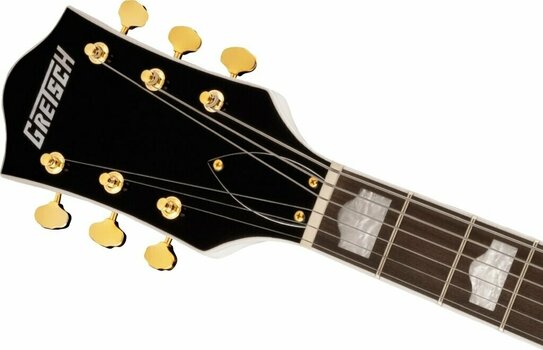 Semi-Acoustic Guitar Gretsch G5422GLH Electromatic DC LRL Snowcrest White - 5