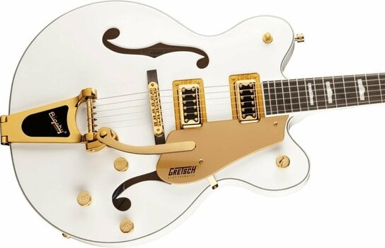 Gitara semi-akustyczna Gretsch G5422TG Electromatic DC LRL Snowcrest White - 3