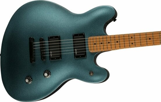 Semi-akoestische gitaar Fender Squier Contemporary Active Starcaster RMN Gunmetal Metallic - 3