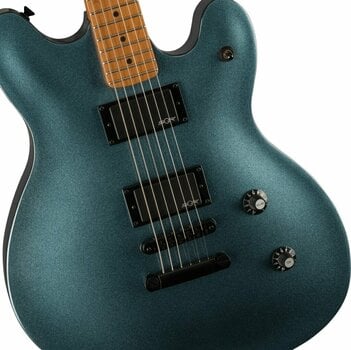 Halvakustisk gitarr Fender Squier Contemporary Active Starcaster RMN Gunmetal Metallic - 4