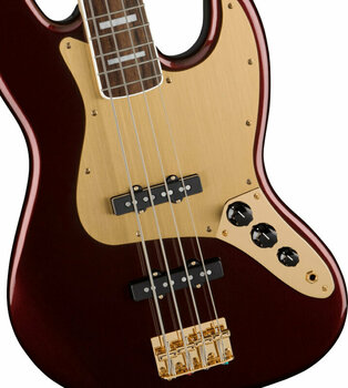 Basse électrique Fender Squier 40th Anniversary Jazz Bass Gold Edition LRL Red Metallic Basse électrique - 3