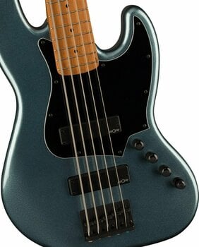 5-saitiger E-Bass, 5-Saiter E-Bass Fender Squier Contemporary Active Jazz Bass RMN HH V Gunmetal Metallic - 4