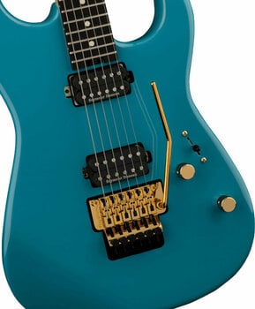 Electric guitar Charvel Pro-Mod San Dimas Style 1 HH FR EB Miami Blue - 4