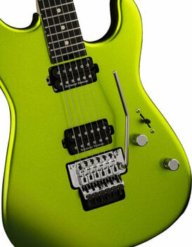 Electric guitar Charvel Pro-Mod San Dimas Style 1 HH FR EB Lime Green Metallic - 3