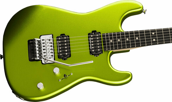 Guitare électrique Charvel Pro-Mod San Dimas Style 1 HH FR EB Lime Green Metallic - 4