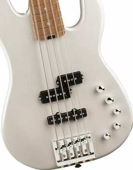 5-snarige basgitaar Charvel Pro-Mod San Dimas Bass PJ V Platinum Pearl - 3