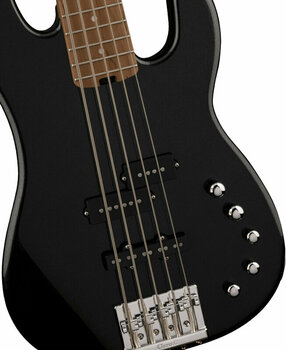 5-saitiger E-Bass, 5-Saiter E-Bass Charvel Pro-Mod San Dimas Bass PJ V Metallic Black - 4
