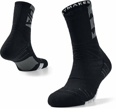 Calcetines deportivos Under Armour UA Playmaker Mid Crew Black/Pitch Gray/Black M Calcetines deportivos - 3