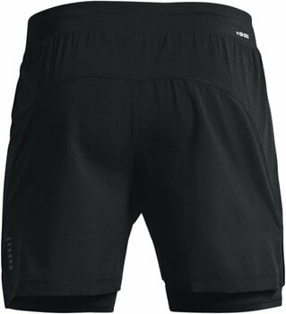 Tekaške kratke hlače Under Armour UA Iso-Chill Run 2-in-1 Black/Black/Reflective L Tekaške kratke hlače - 2