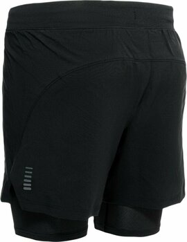 Running shorts Under Armour UA Iso-Chill Run 2-in-1 Black/Black/Reflective L Running shorts - 4