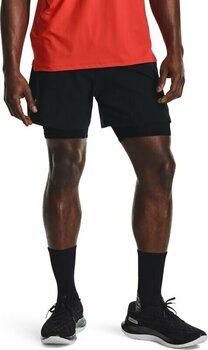 Pantalones cortos para correr Under Armour UA Iso-Chill Run 2-in-1 Black/Black/Reflective L Pantalones cortos para correr - 9
