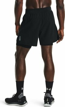Running shorts Under Armour UA Iso-Chill Run 2-in-1 Black/Black/Reflective L Running shorts - 10